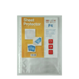 PP Pocket-Sheet Protector-PP Plastik-Plastik Dokumen F4 isi 10lembar